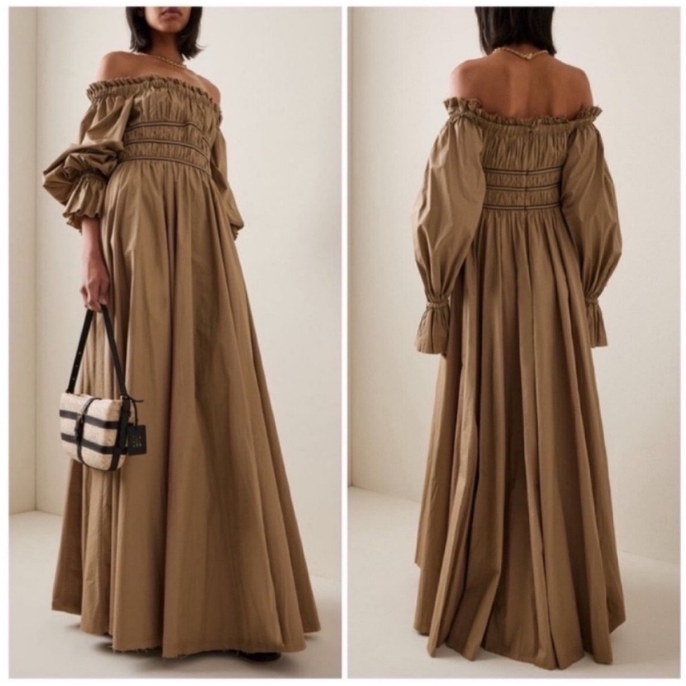 Nwt Aje Wattle Off The Shoulder Midi Dress